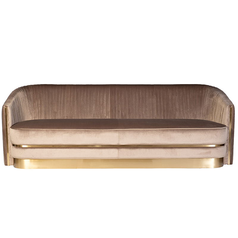 Диван трехместный велюр Bolger sofa three-seater velvet Дымчатая Роза Диван трехместный велюр Bolger sofa three-seater velvet Дымчатая Роза в Липецке | Loft Concept