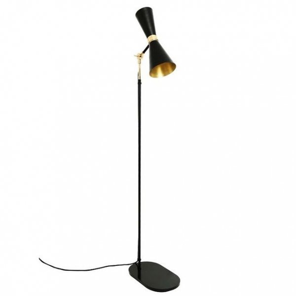 Торшер Delightfull Cairo Floor Lamp Глянцевое золото Черный Торшер Delightfull Cairo Floor Lamp Глянцевое золото Черный в Липецке | Loft Concept
