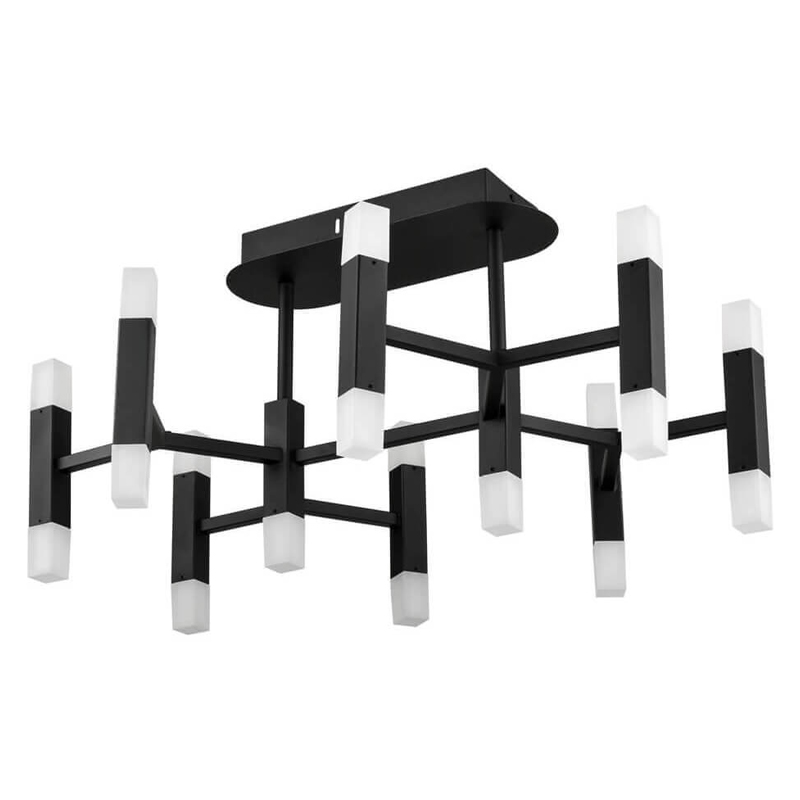 Потолочный светильник Rigor & Conciseness Lighting Angular Plafond Black d66 Белый Черный Потолочный светильник Rigor & Conciseness Lighting Angular Plafond Black d66 Белый Черный в Липецке | Loft Concept