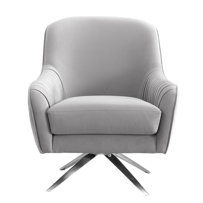 Кресло вращающееся Mistic Armchair Светло-серый Нержавеющая сталь Кресло вращающееся Mistic Armchair Светло-серый Нержавеющая сталь в Липецке | Loft Concept