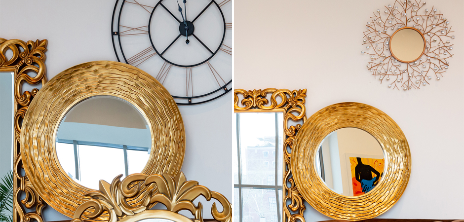 Зеркало Golden Waves Mirror Зеркало Golden Waves Mirror - Loft-Concept в Липецке