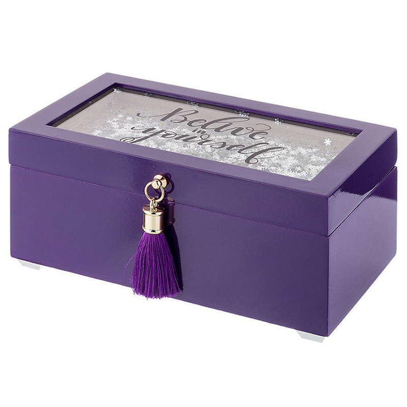 Шкатулка Snowflakes Lilac Box Фиолетовый Шкатулка Snowflakes Lilac Box Фиолетовый в Липецке | Loft Concept