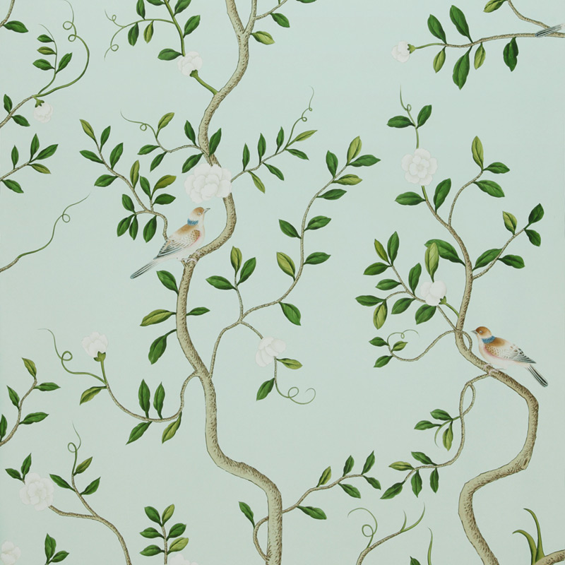 Обои ручная роспись Gustavian Garden Spring on white dyed paper Обои ручная роспись Gustavian Garden Spring on white dyed paper в Липецке | Loft Concept