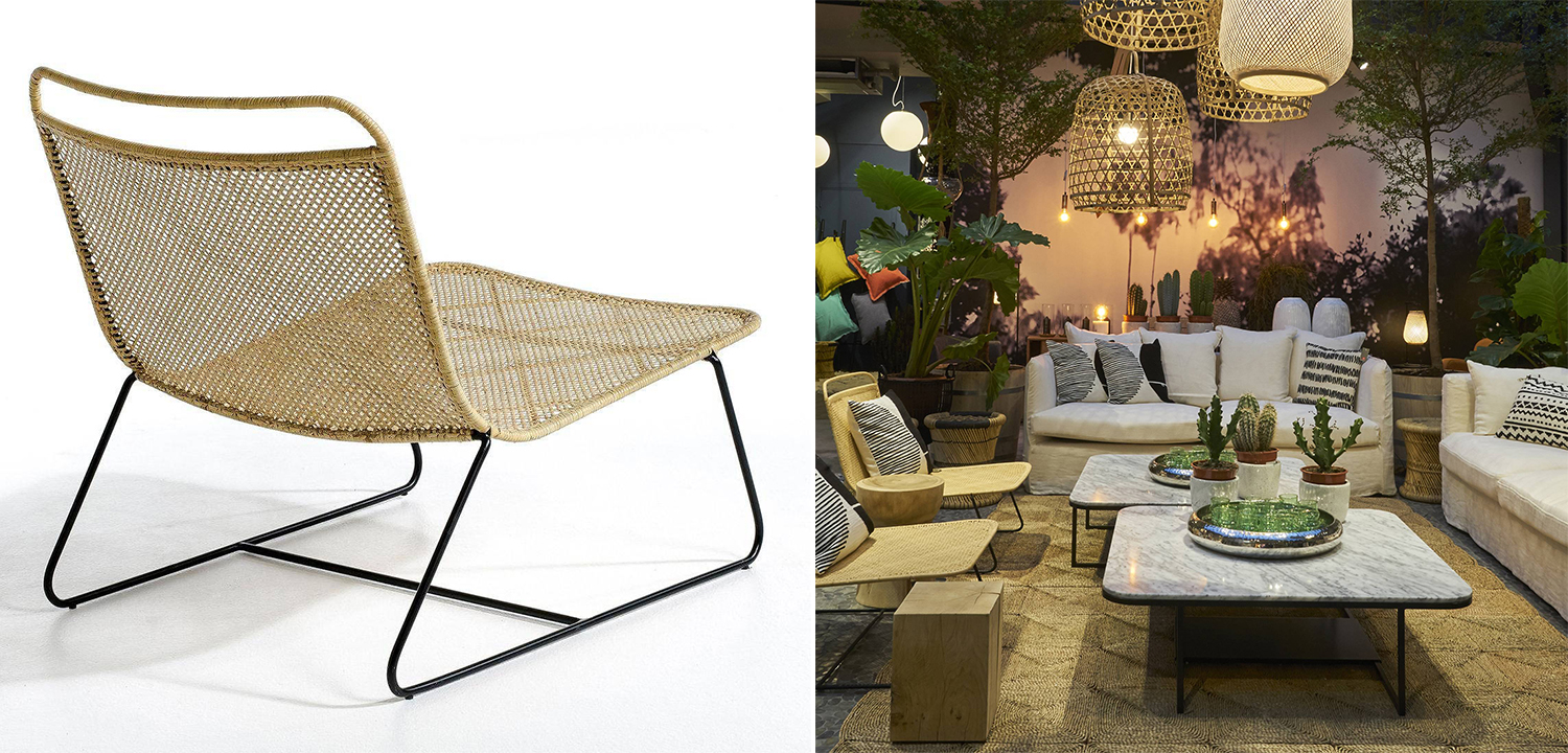 Кресло Lounge Wicker Armchair - фото