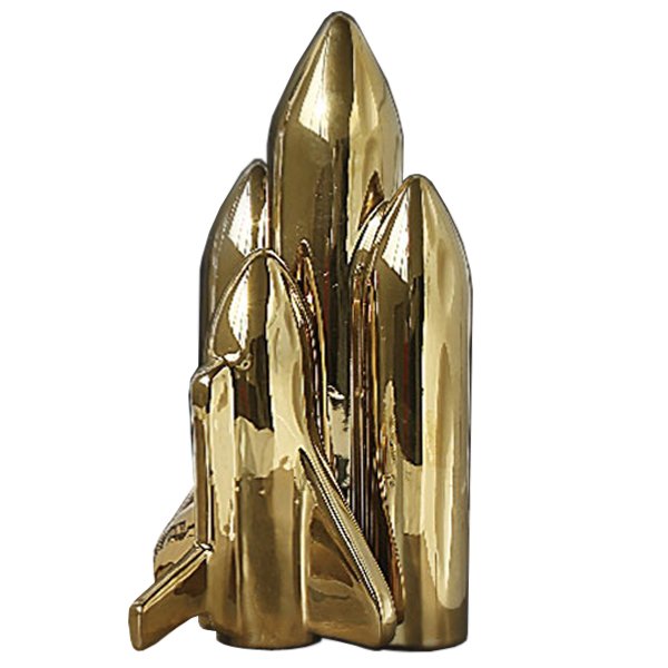 Статуэтка SELETTI gold rocket Глянцевое золото Статуэтка SELETTI gold rocket Глянцевое золото в Липецке | Loft Concept