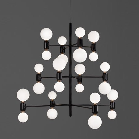 Люстра PARACHILNA Aballs Chandelier Черный Люстра PARACHILNA Aballs Chandelier Черный в Липецке | Loft Concept