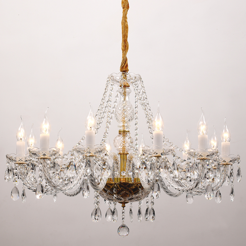 Люстра Megane Chandelier 82 Прозрачный Глянцевое золото Люстра Megane Chandelier 82 Прозрачный Глянцевое золото в Липецке | Loft Concept