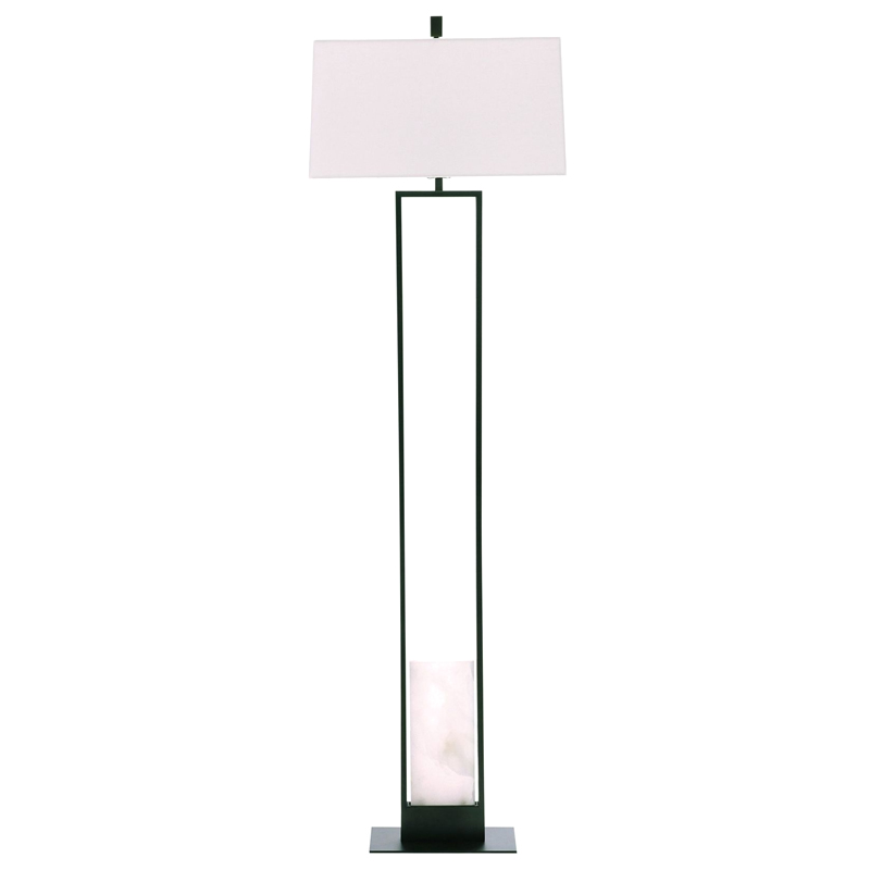 Торшер Arteriors MARKHAM FLOOR LAMP Бронза Белый Черный Торшер Arteriors MARKHAM FLOOR LAMP Бронза Белый Черный в Липецке | Loft Concept