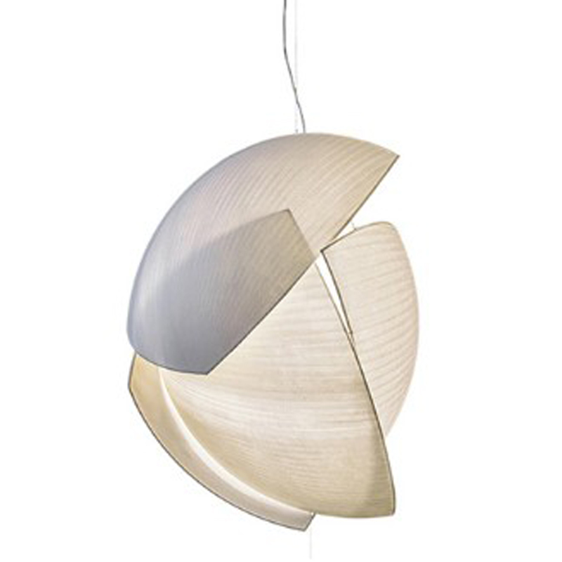 Дизайнерский подвесной светильник из текстиля Graceful Shells Белый в Липецке | Loft Concept 