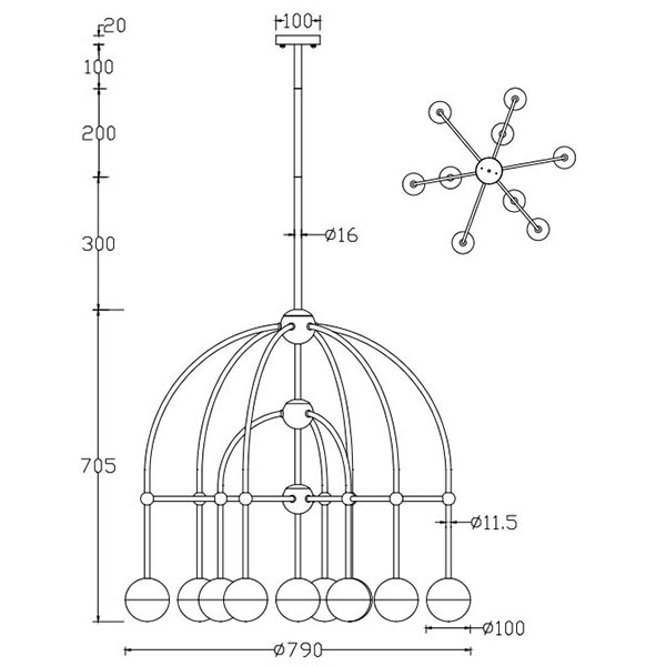 Люстра Heidy Chrome Chandelier 10 Люстра Heidy Chrome Chandelier 10 в Липецке