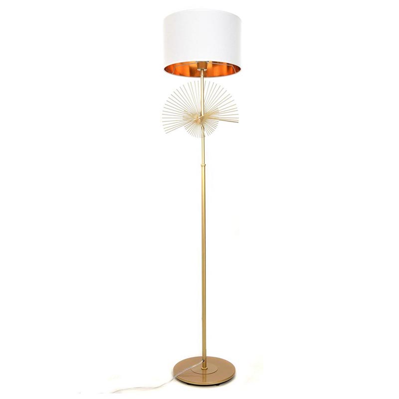 Торшер Genoveva Floor lamp white Белый Золотой Торшер Genoveva Floor lamp white Белый Золотой в Липецке | Loft Concept