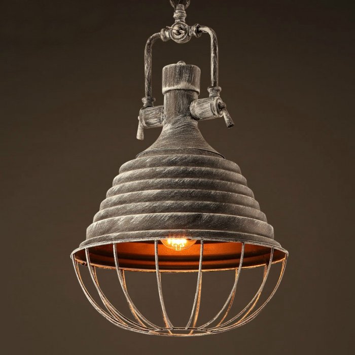 Подвесной светильник Retrika Grey Pendant Серый Подвесной светильник Retrika Grey Pendant Серый в Липецке | Loft Concept
