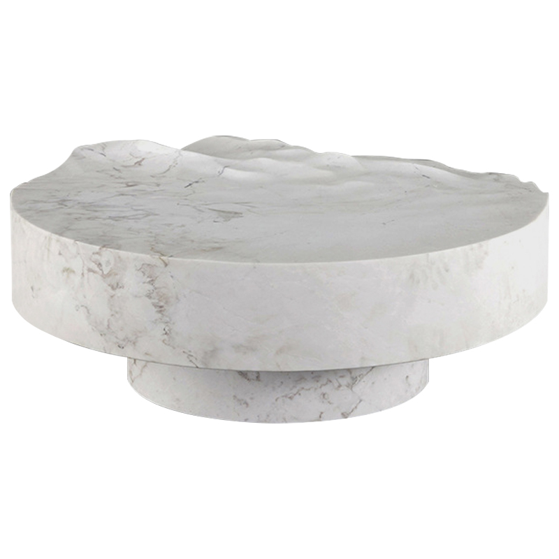 Дизайнерский журнальный стол Mathieu Lehanneur Sculpts Ocean Memories Round White Белый Мрамор Bianco Дизайнерский журнальный стол Mathieu Lehanneur Sculpts Ocean Memories Round White Белый Мрамор Bianco в Липецке | Loft Concept