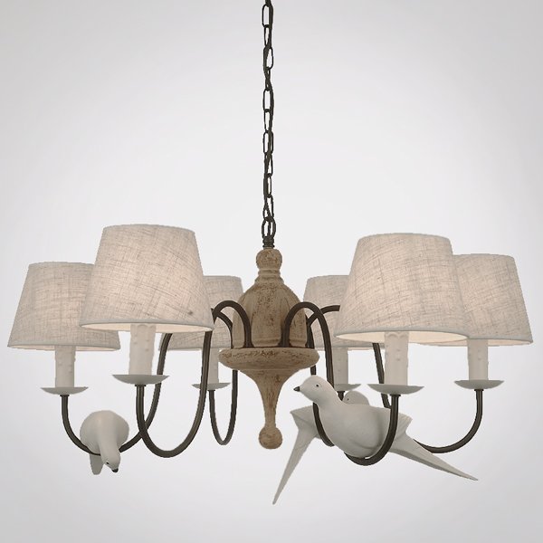 Люстра Norman Bird Chandelier ivory ( слоновая кость ) Люстра Norman Bird Chandelier ivory ( слоновая кость ) в Липецке | Loft Concept