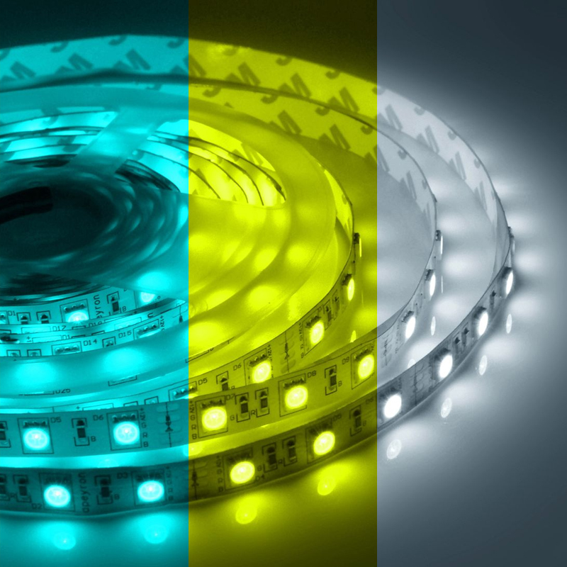 Светодиодная влагозащищенная лента 14,4W/m 60LED/m 5050SMD разноцветная 5M Белый Светодиодная влагозащищенная лента 14,4W/m 60LED/m 5050SMD разноцветная 5M Белый в Липецке | Loft Concept
