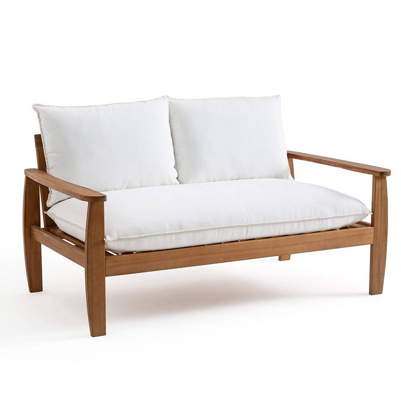 Уличный диван с деревянным каркасом Jensen Sofa Древесина Уличный диван с деревянным каркасом Jensen Sofa Древесина в Липецке | Loft Concept