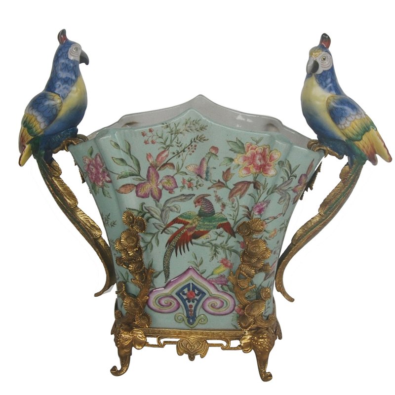 Ваза Parrots Guards Floral Vase Бронза Мульти в Липецке | Loft Concept 