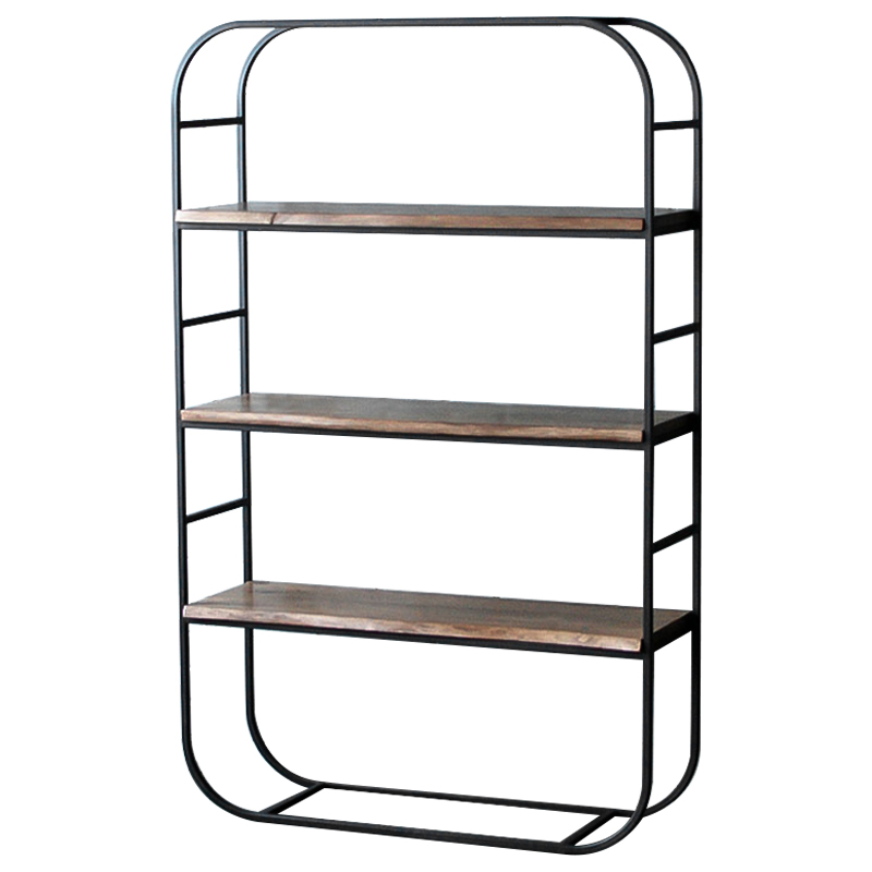 Стеллаж Holman Industrial Metal Rust Rack Черный Коричневый Стеллаж Holman Industrial Metal Rust Rack Черный Коричневый в Липецке | Loft Concept