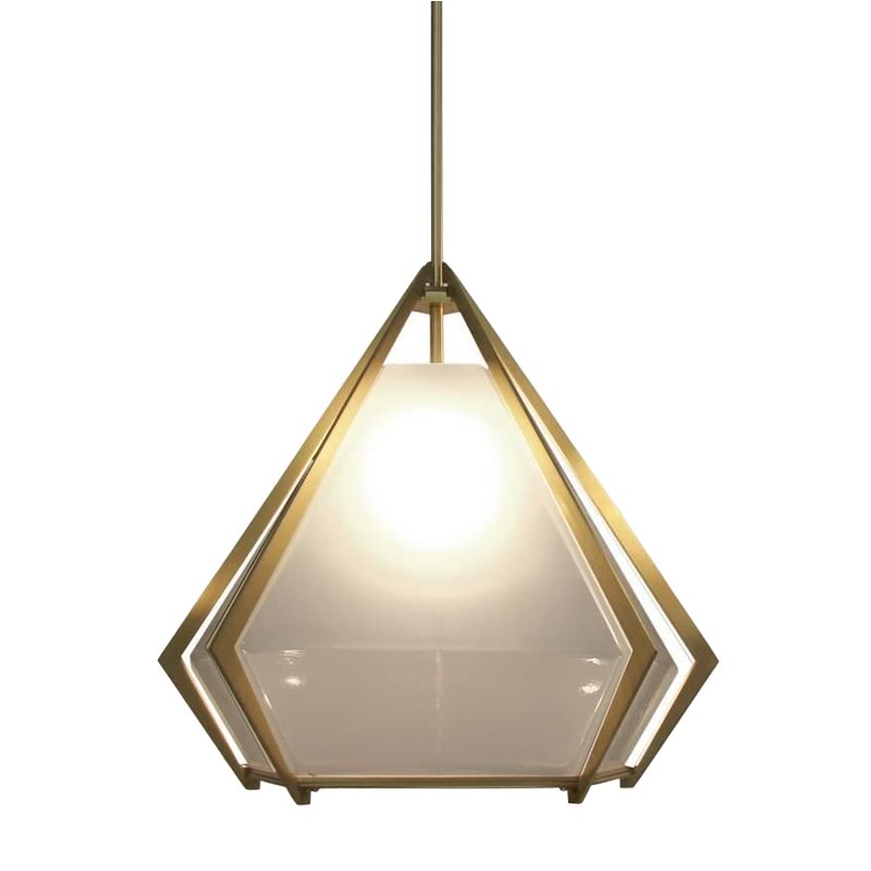 Подвесной светильник Harlow Pendant Lamp white Золотой Белый Подвесной светильник Harlow Pendant Lamp white Золотой Белый в Липецке | Loft Concept