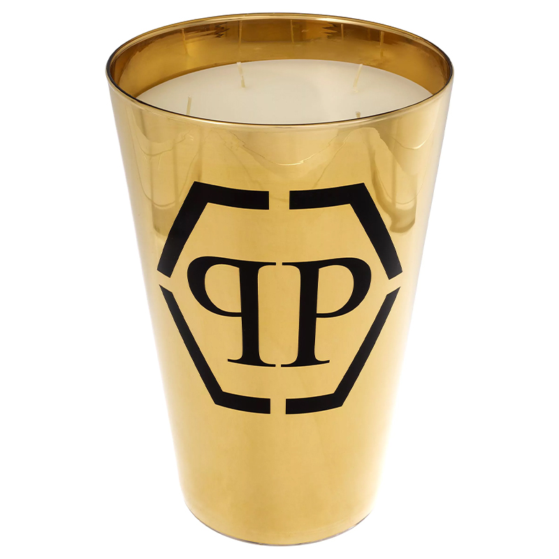 Свеча Philipp Plein Candle Empire Gold XL Золотой Белый Черный Свеча Philipp Plein Candle Empire Gold XL Золотой Белый Черный в Липецке | Loft Concept