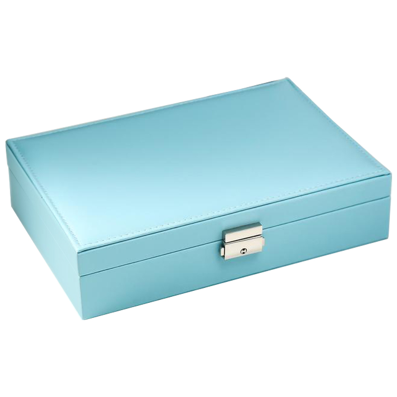 Шкатулка Azurine Jewerly Organizer Box light blue Голубой Бежевый Шкатулка Azurine Jewerly Organizer Box light blue Голубой Бежевый в Липецке | Loft Concept
