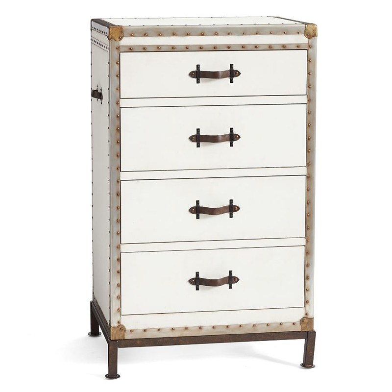 Комод в винтажном стиле Vintage Chests Mini Белый Белый Коричневый Комод в винтажном стиле Vintage Chests Mini Белый Белый Коричневый в Липецке | Loft Concept