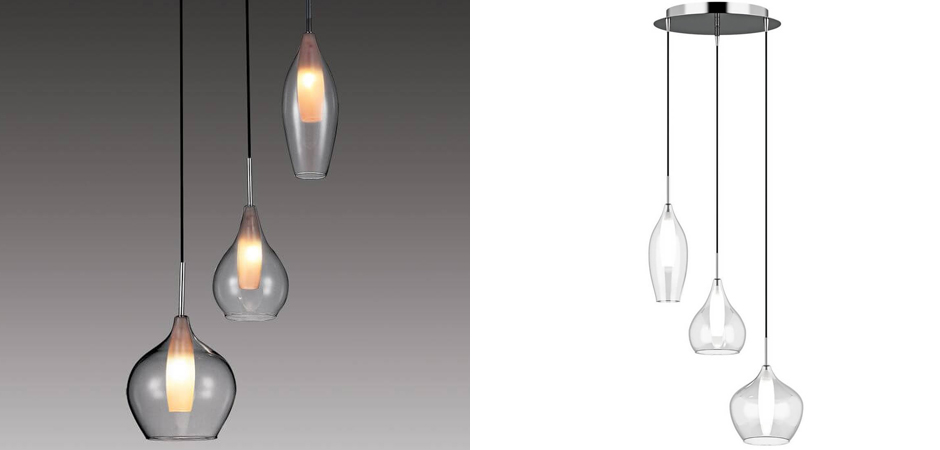 Люстра Candiano Transparent Triple Люстра Candiano Transparent Triple - Loft-Concept в Липецке