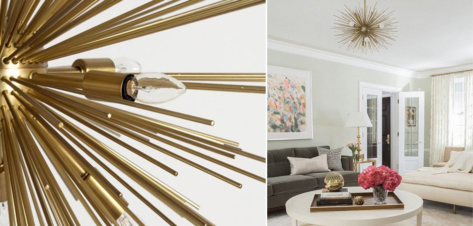 Люстра ASTRA Chandelier Sputnik Brass Люстра ASTRA Chandelier Sputnik Brass - Loft-Concept в Липецке