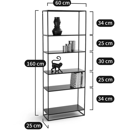 Металлический стеллаж Menzie Black Wide Metal Rack Металлический стеллаж Menzie Black Wide Metal Rack в Липецке
