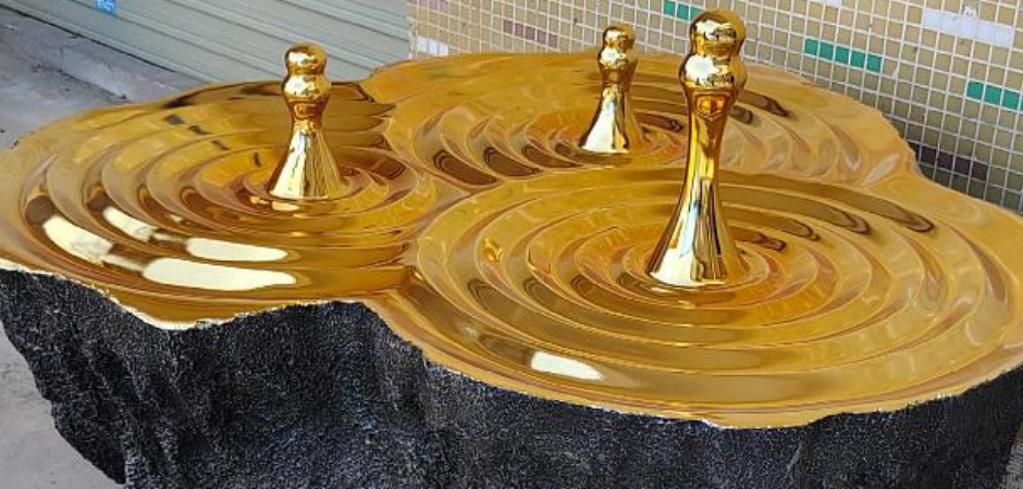 Дизайнерский Кофейный стол Golden Drops Coffee Table Дизайнерский Кофейный стол Golden Drops Coffee Table - Loft-Concept в Липецке