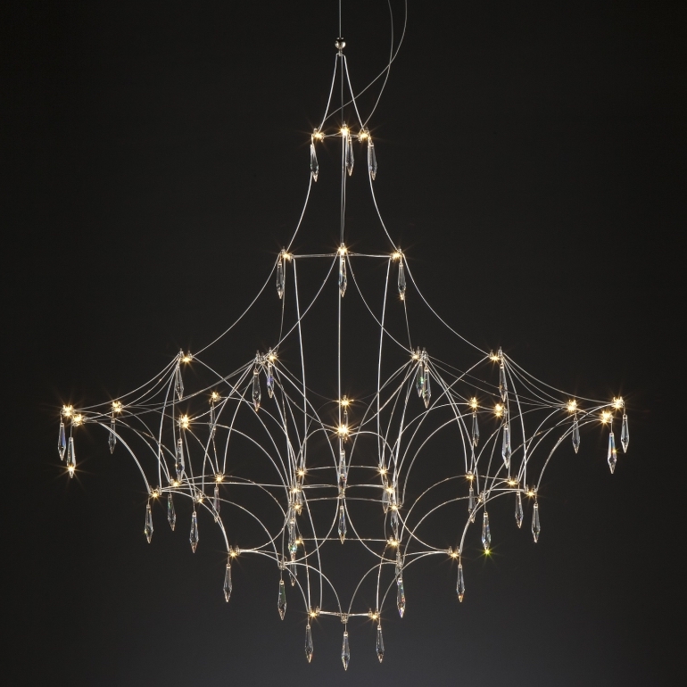 Люстра Mira Quasar Suspension Lamp Прозрачный Никель Люстра Mira Quasar Suspension Lamp Прозрачный Никель в Липецке | Loft Concept