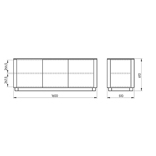 Тумба белая с 3-мя дверцами Tammi  в Липецке