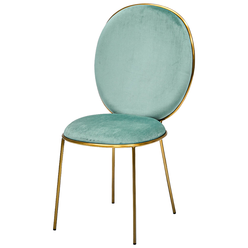 Стул STAY Chair Mint Мятный Глянцевое золото Стул STAY Chair Mint Мятный Глянцевое золото в Липецке | Loft Concept
