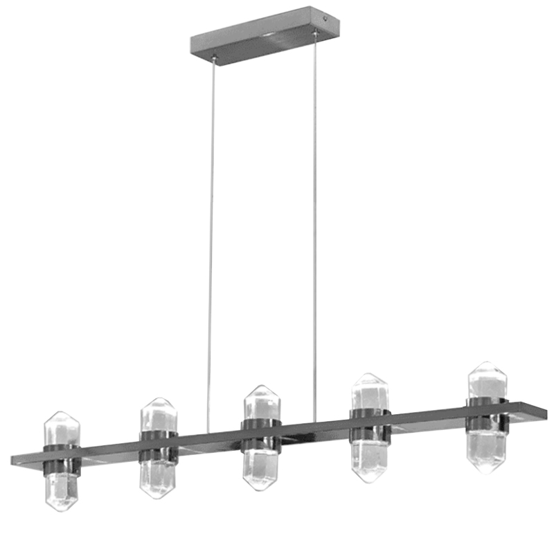 Люстра large Crystal Line Chromium Хром Прозрачный Люстра large Crystal Line Chromium Хром Прозрачный в Липецке | Loft Concept