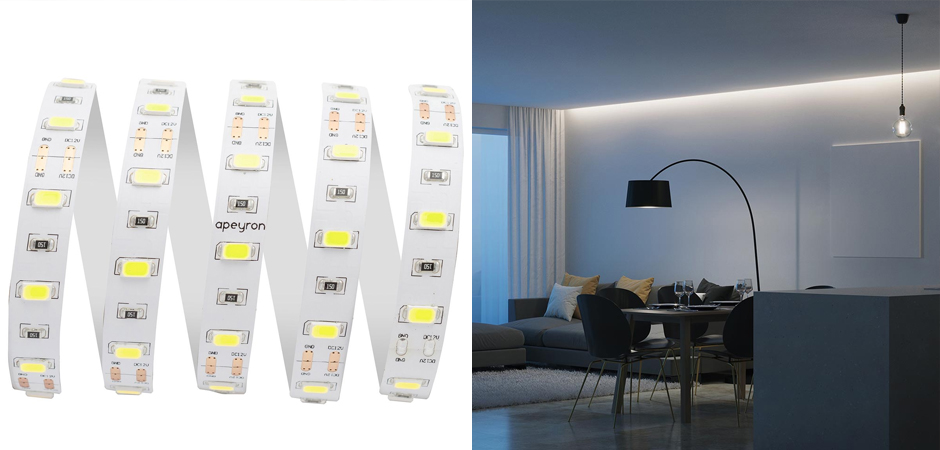 Светодиодная лента 9,6W/m 60LED/m 5630SMD холодный белый 3M Светодиодная лента 9,6W/m 60LED/m 5630SMD холодный белый 3M - Loft-Concept в Липецке