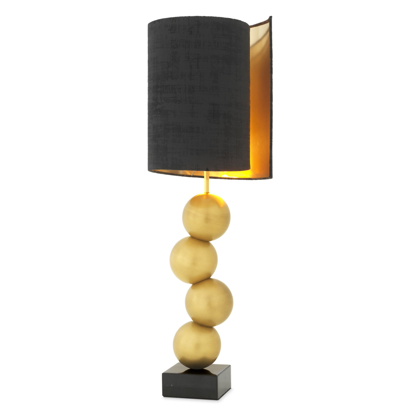 Настольная лампа Eichholtz Table Lamp Aerion Brass Черный Латунь Античная полированная Черный Мрамор Nero Настольная лампа Eichholtz Table Lamp Aerion Brass Черный Латунь Античная полированная Черный Мрамор Nero в Липецке | Loft Concept
