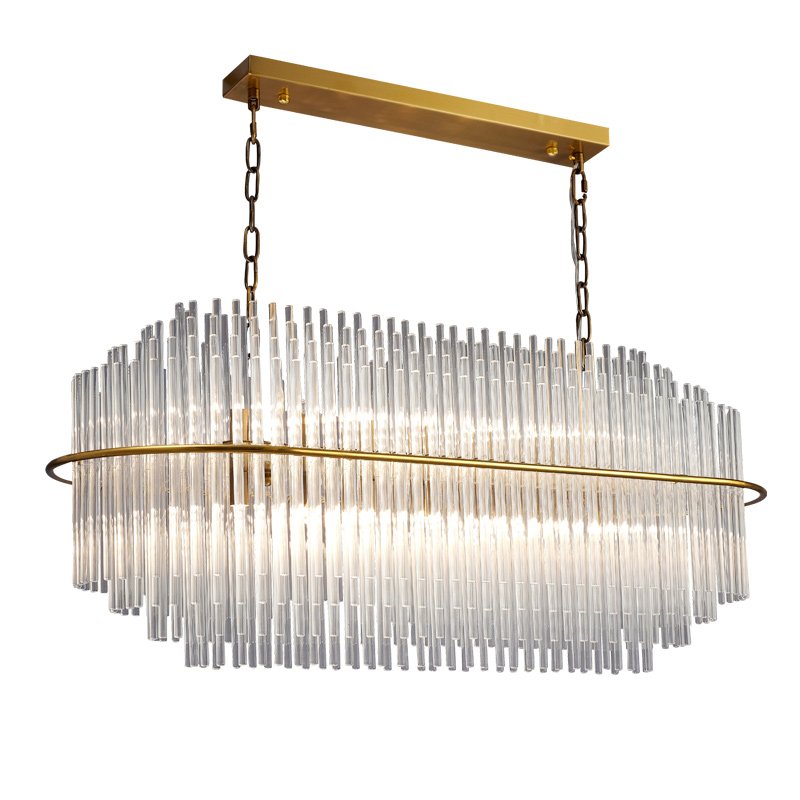 Люстра Nembus KEBO STILL LINE CHANDELIER Латунь Прозрачный Люстра Nembus KEBO STILL LINE CHANDELIER Латунь Прозрачный в Липецке | Loft Concept