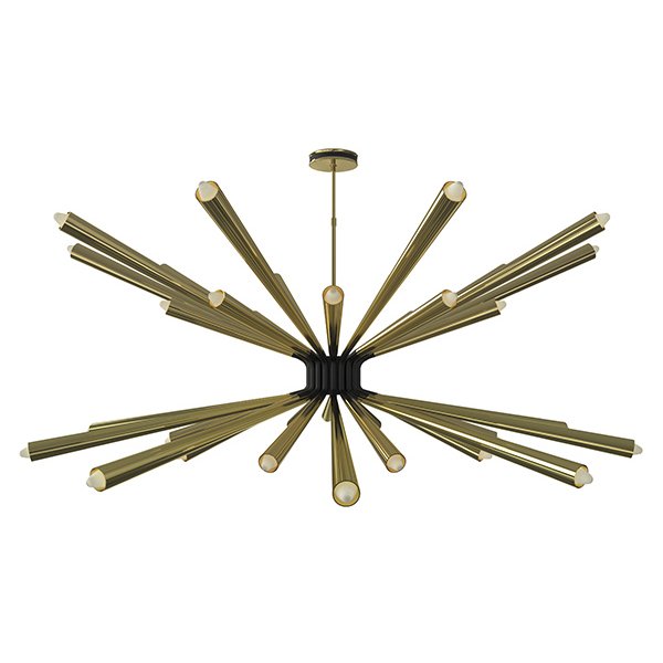 Люстра DORSEY Chandelier by DELIGHTFULL Латунь Черный Люстра DORSEY Chandelier by DELIGHTFULL Латунь Черный в Липецке | Loft Concept
