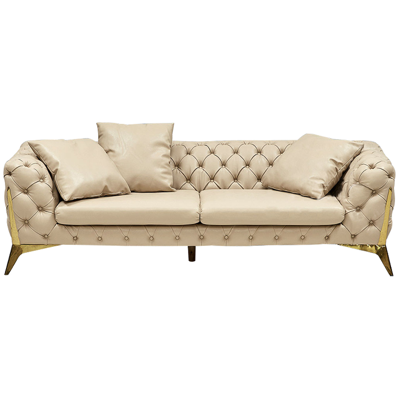 Диван Bramwell Sofa Кремовый Золотой Диван Bramwell Sofa Кремовый Золотой в Липецке | Loft Concept