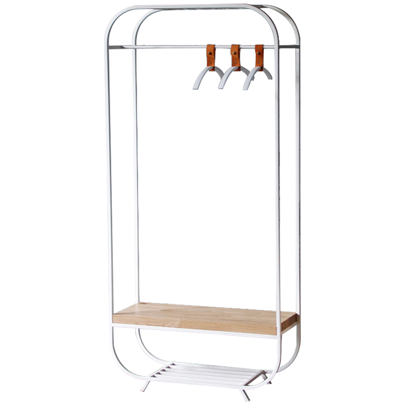 Рейл Franks Industrial Metal Rust Clothes Rail Белый Древесина Рейл Franks Industrial Metal Rust Clothes Rail Белый Древесина в Липецке | Loft Concept