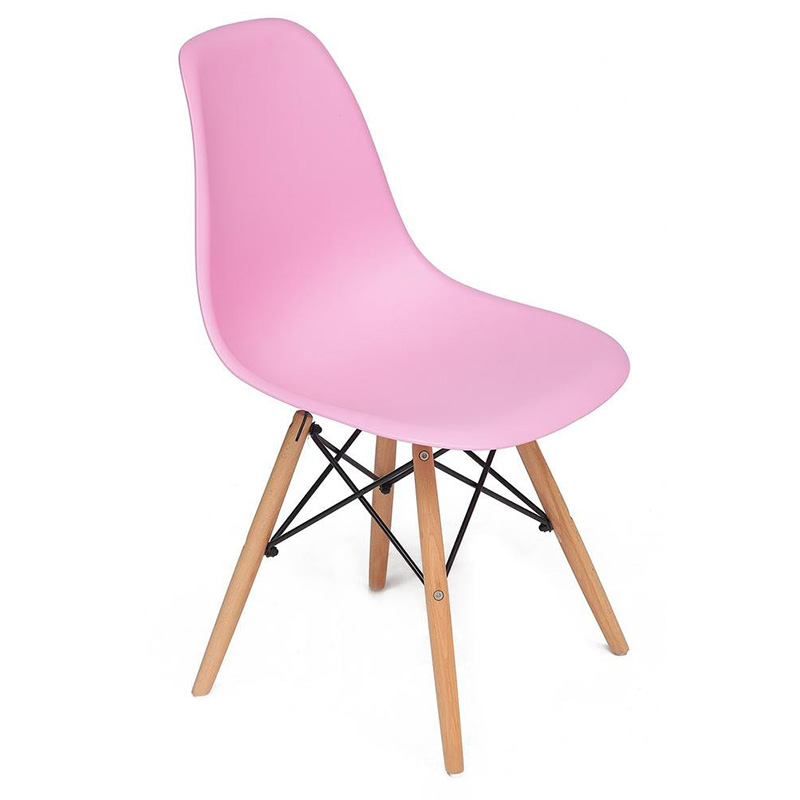 Стул DSW pink Розовый Древесина Стул DSW pink Розовый Древесина в Липецке | Loft Concept