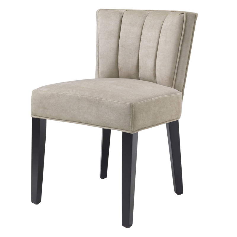 Стул Eichholtz Dining Chair Windhaven Greige Бежево-серый Черный Стул Eichholtz Dining Chair Windhaven Greige Бежево-серый Черный в Липецке | Loft Concept