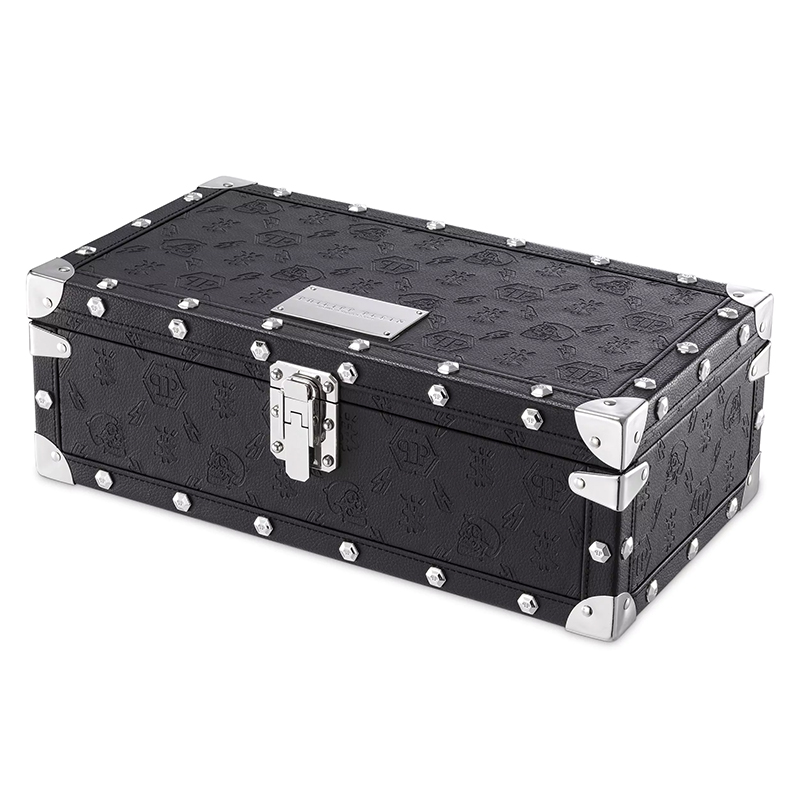 Шкатулка для часов Philipp Plein Watch Box No Limit Черный Серебряный Шкатулка для часов Philipp Plein Watch Box No Limit Черный Серебряный в Липецке | Loft Concept