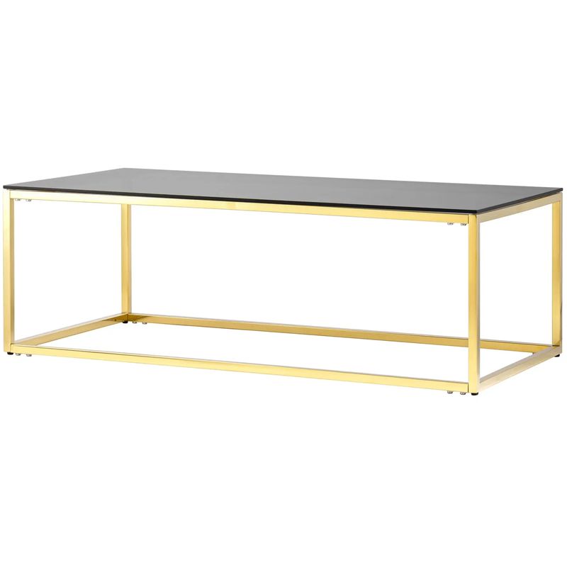 Столик кофейный Cassiani Collection Gold Золотой Стекло Смок Столик кофейный Cassiani Collection Gold Золотой Стекло Смок в Липецке | Loft Concept