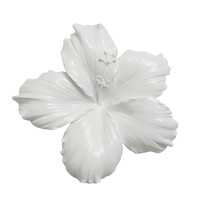 Аксессуар на стену Decor Flowers Hibiscus Белый Аксессуар на стену Decor Flowers Hibiscus Белый в Липецке | Loft Concept