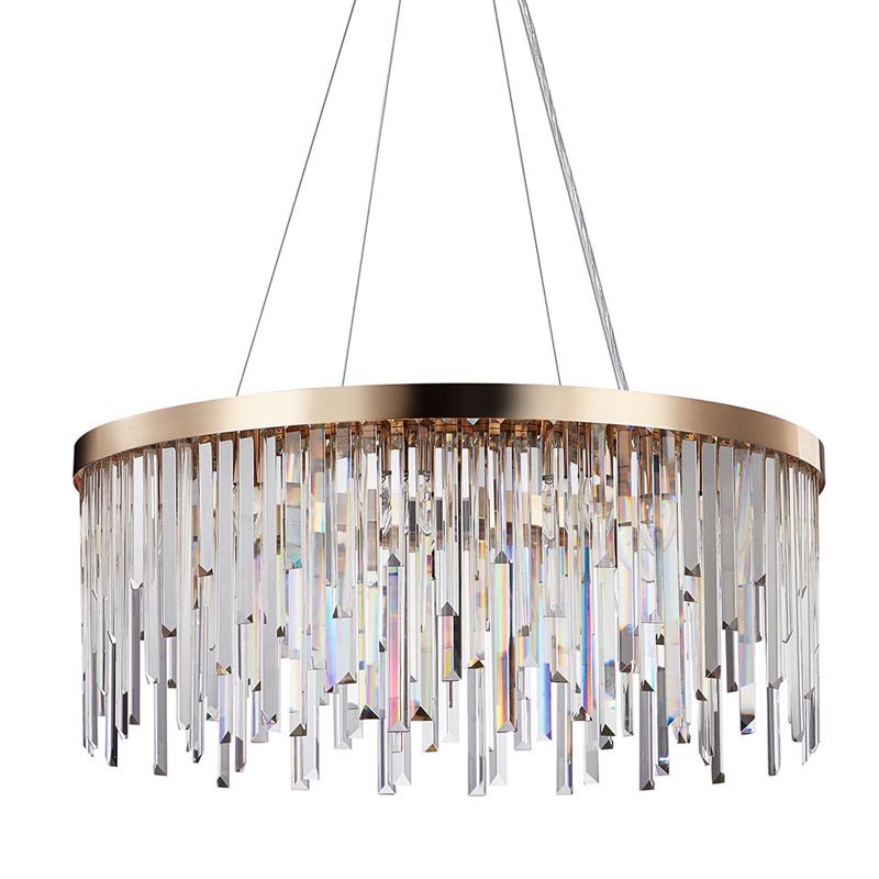 Люстра Bennett Chandelier gold матовое золото Прозрачный Люстра Bennett Chandelier gold матовое золото Прозрачный в Липецке | Loft Concept
