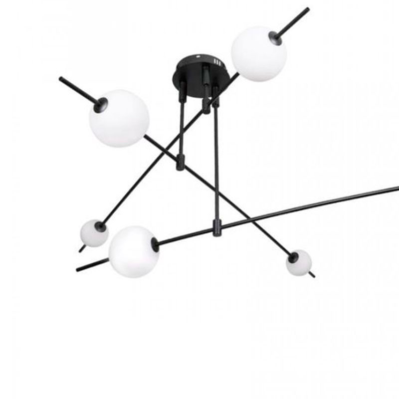Люстра Balance Beads Libra 60 см Черный Белый Люстра Balance Beads Libra 60 см Черный Белый в Липецке | Loft Concept