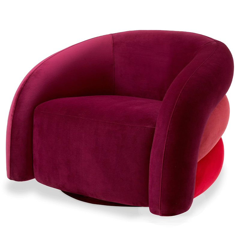 Кресло Eichholtz Chair Novelle Bordeaux Red Velvet Бургундский красный Коралловый Красный Кресло Eichholtz Chair Novelle Bordeaux Red Velvet Бургундский красный Коралловый Красный в Липецке | Loft Concept