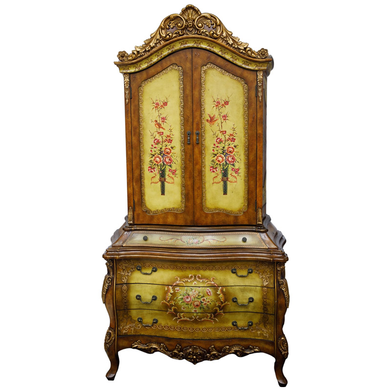 Шкаф Elfred Cupboard Коричневый винтаж Золотой Желтый Шкаф Elfred Cupboard Коричневый винтаж Золотой Желтый в Липецке | Loft Concept