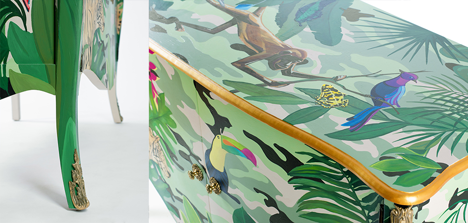 Комод L.XV DRESSER Flowers Jungle Комод L.XV DRESSER Flowers Jungle - Loft-Concept в Липецке